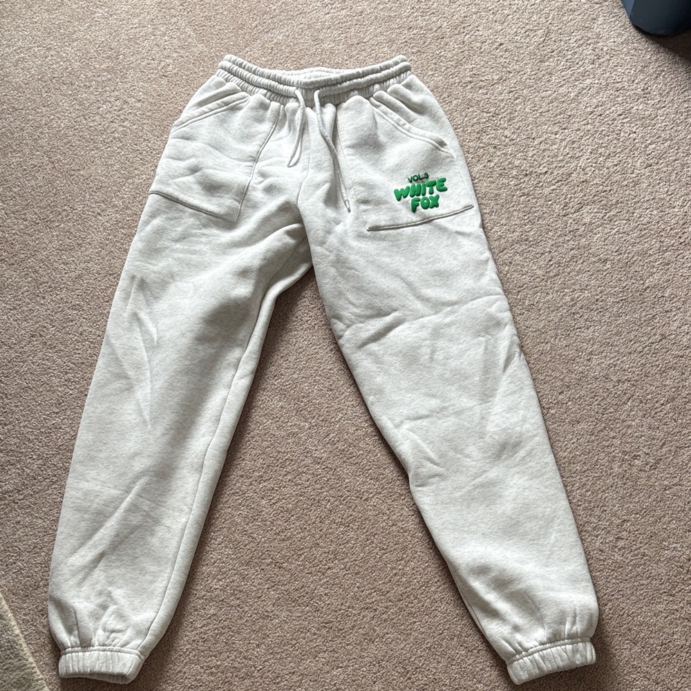 White Fox Gray Sweatpants